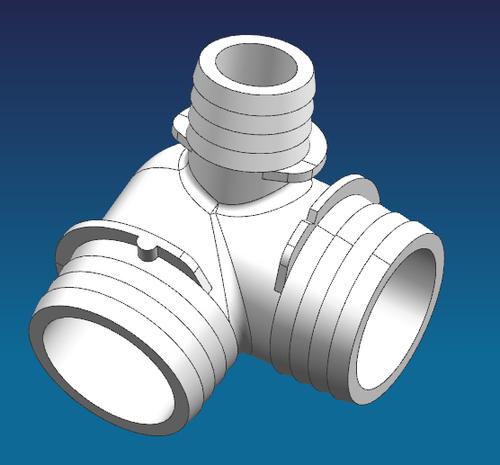 前後模斜行管道模具設計(jì)